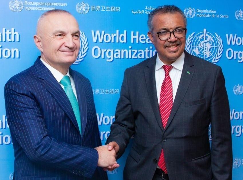 Azerbajxhan-Presidenti Meta takohet me Drejtorin e Përgjithshëm të Organizatës Botërore të Shëndetësisë, Dr. Tedros Adhanom Ghebreyesus width=