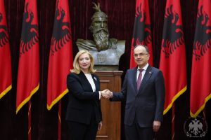 Constitutional Court Judge, Mrs. Holta Zaçaj,  takes Oath of Office before the President of the Republic of Albania