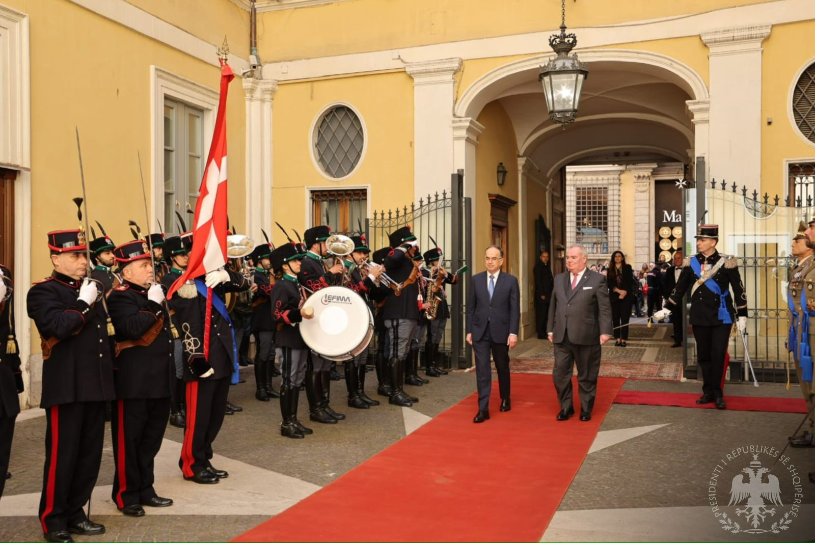 Presidenti Begaj, vizitë zyrtare në Urdhrin Sovran të Maltës, në 30-vjetorin e marrëdhënieve diplomatike me Shqipërinë